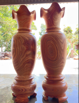 Lộc Bình gỗ Mun Hoa